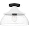 Quoizel Otten Semi Flush 1 Light Matte Black OTN1712MBK - alternate 1
